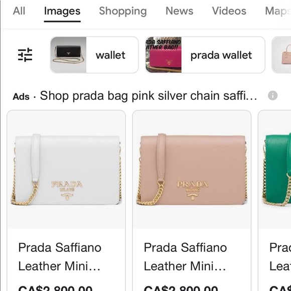 Prada Saffiano pink leather bag - Picture 6 of 13